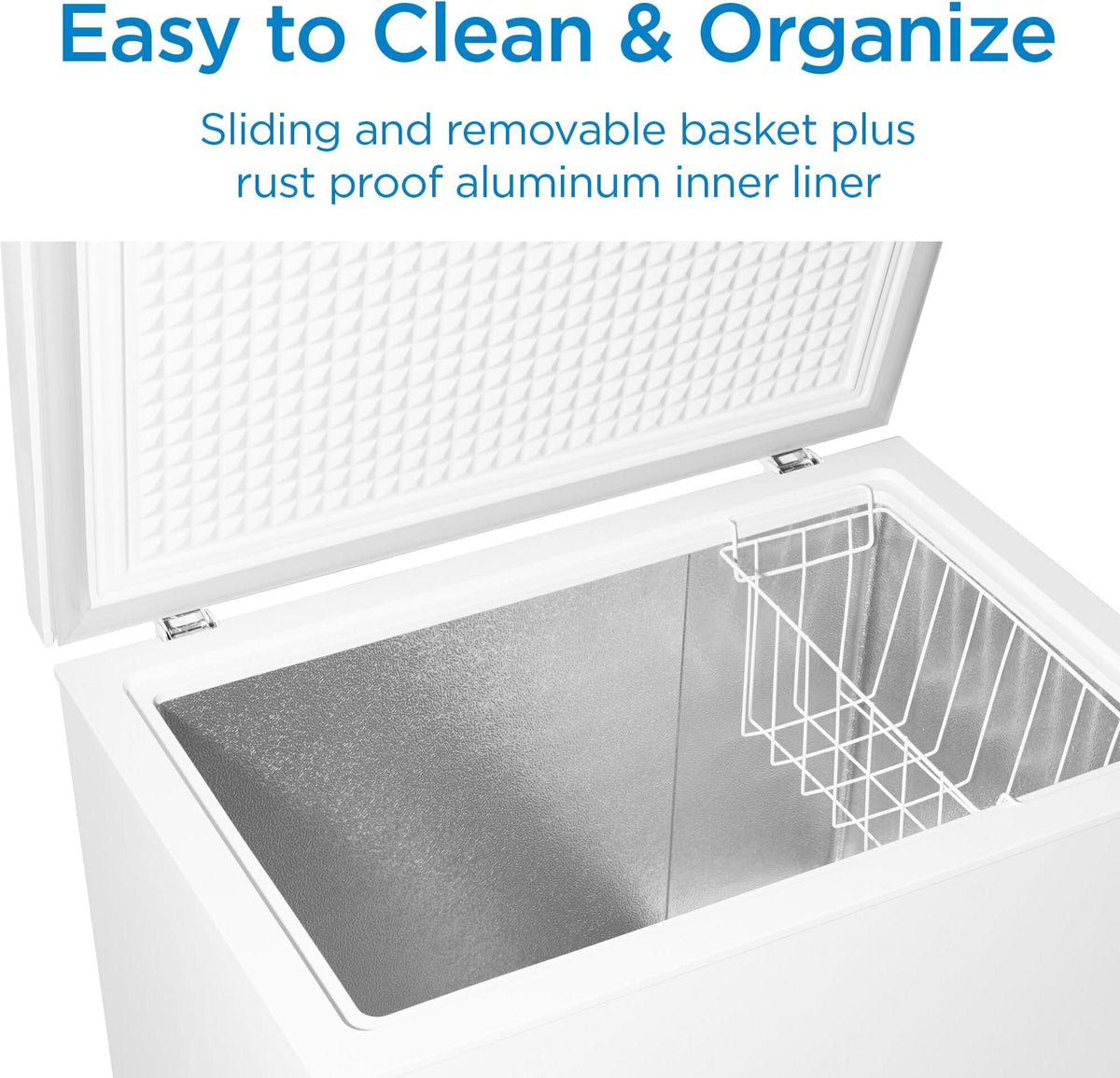 Danby - 7 cu. ft. Square Model Chest Freezer In White - DCF070A6WM
