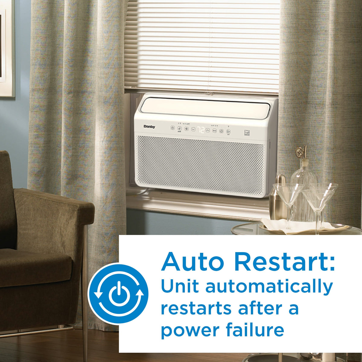 Danby - 8000 BTU Inverter Window Air Conditioner - DAC080B8IWDB-6