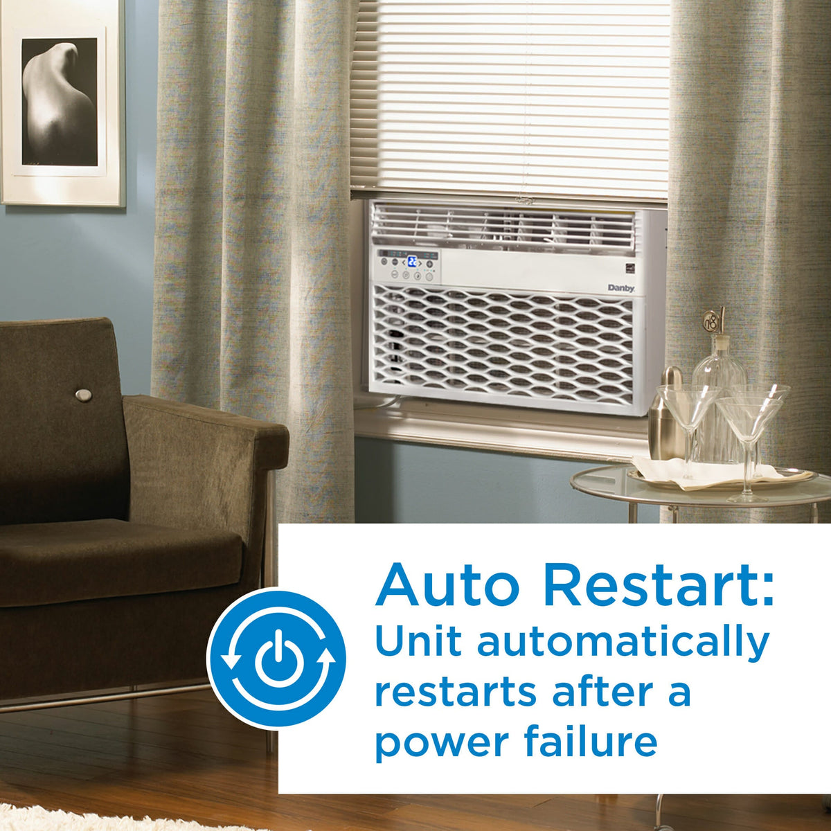 Danby - 8000 BTU Window AC White - DAC080EB6WDB