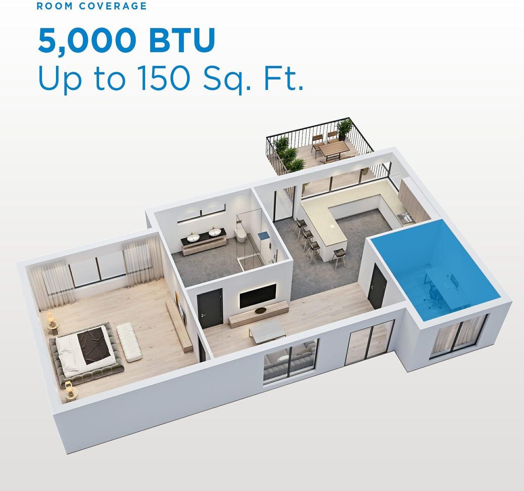 Danby - 8500 BTU 3-in-1 Portable Air Conditioner In Black - DPA050B7BDB