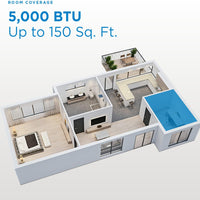 Danby - 8500 BTU 3-in-1 Portable Air Conditioner In Black - DPA050B7BDB