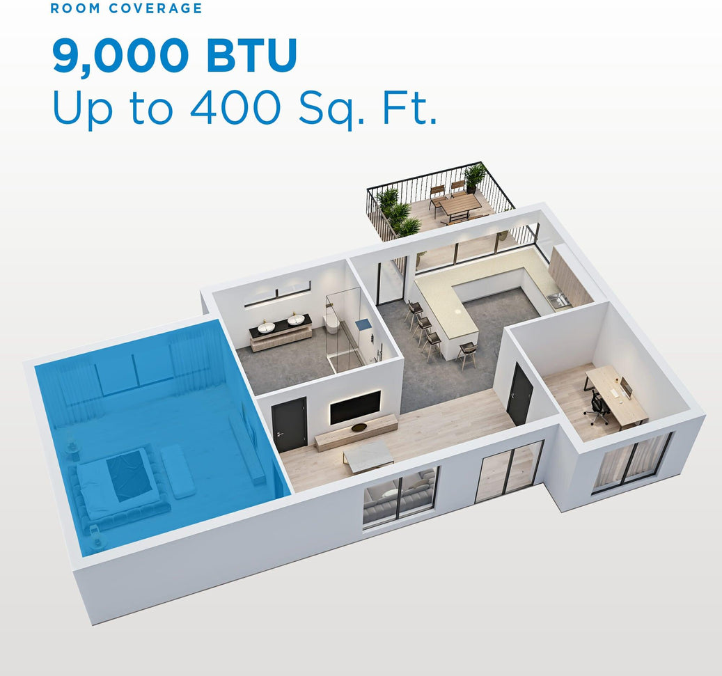 Danby - 9000 BTU Packaged Terminal with Heat Pump AC In White - DPTA090HEB2WDB