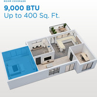 Danby - 9000 BTU Packaged Terminal with Heat Pump AC In White - DPTA090HEB2WDB