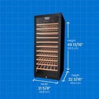 Danby - 94 Bottle Free-Standing Wine Cooler In Black - DWC94L1B