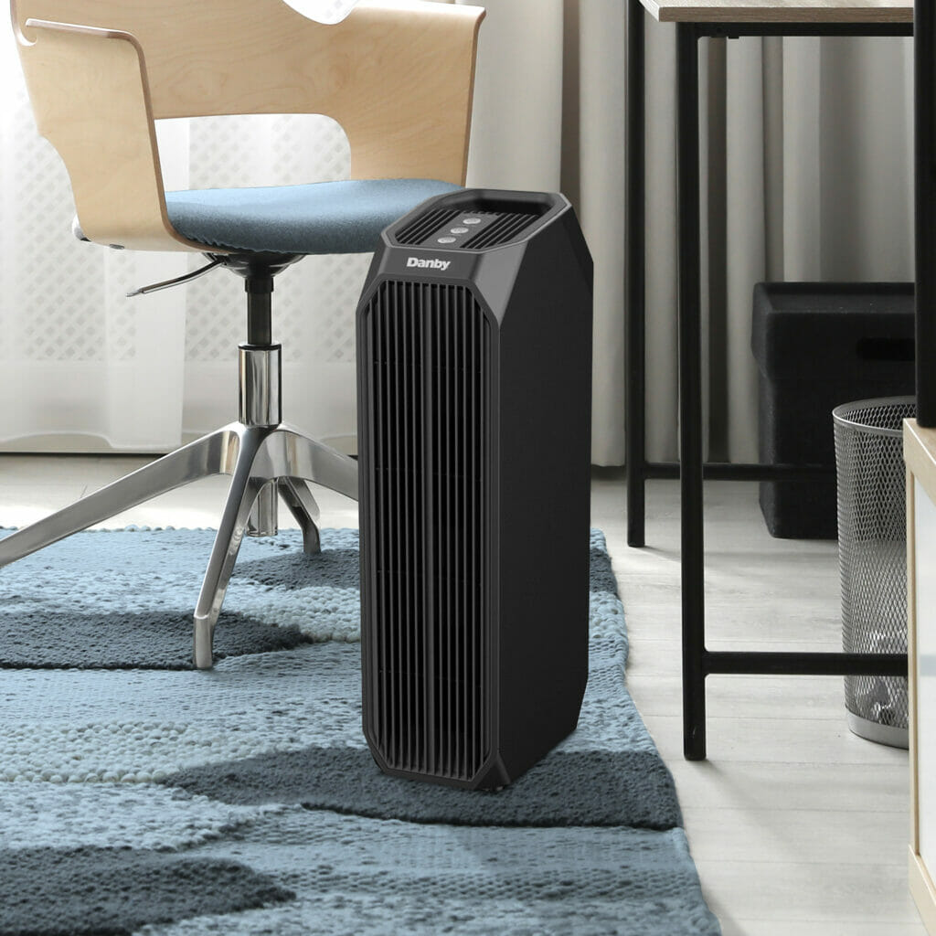 Danby - Black Air Purifier With True HEPA Up To 210 Sq. Ft. - DAP143BAB-UV