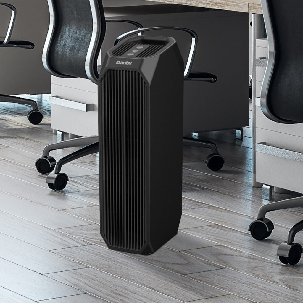 Danby - Black Air Purifier With True HEPA Up To 210 Sq. Ft. - DAP143BAB-UV
