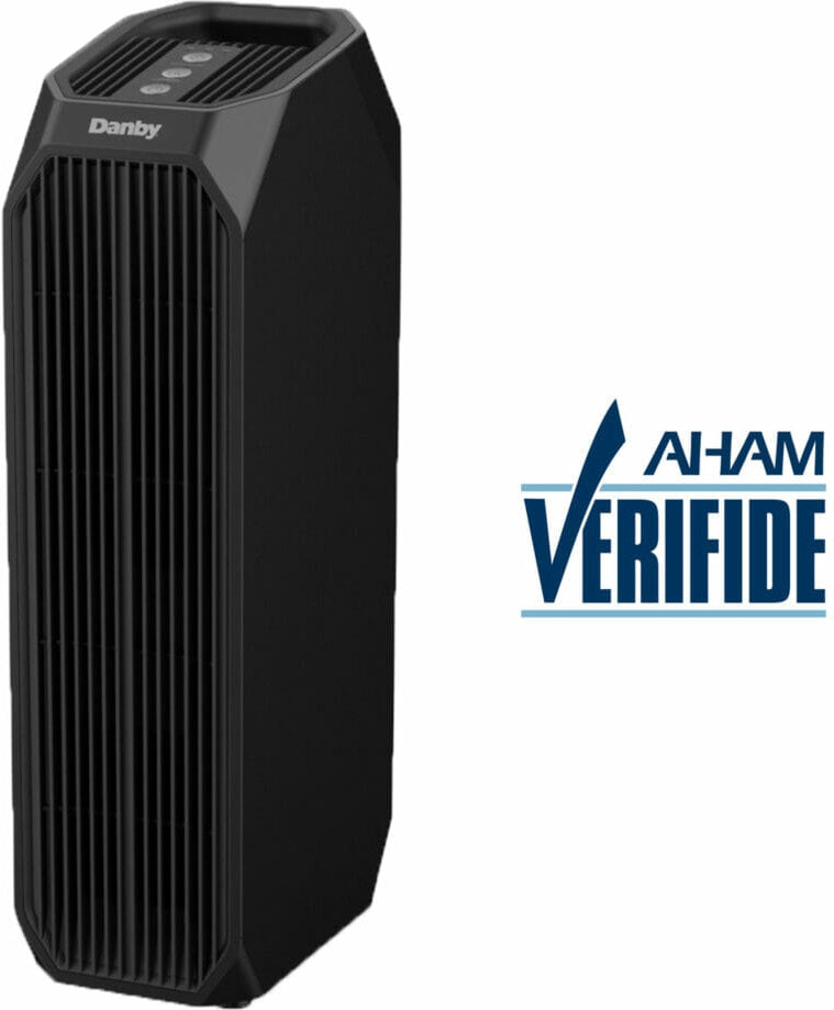 Danby - Black Air Purifier With True HEPA Up To 210 Sq. Ft. - DAP143BAB-UV