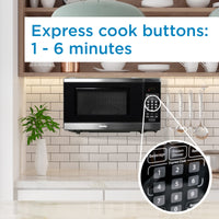 Danby - Designer 0.7 cu.ft. Stainless Steel Space Saving Under the Cupboard Microwave - DDMW007501G1