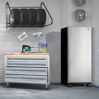 Danby - Designer 16.7 cu. ft. Upright Freezer in Stainless Steel Look - DUF167A4BSLDD