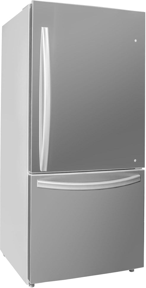Danby - Designer 18.7 cu.ft. Bottom Mount Apartment Size Fridge in Stainless Steel - DBM187E1SSDB