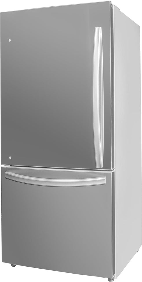 Danby - Designer 18.7 cu.ft. Bottom Mount Apartment Size Fridge in Stainless Steel - DBM187E1SSDB