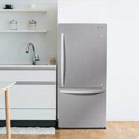 Danby - Designer 18.7 cu.ft. Bottom Mount Apartment Size Fridge in Stainless Steel - DBM187E1SSDB