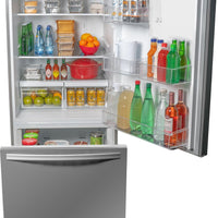 Danby - Designer 18.7 cu.ft. Bottom Mount Apartment Size Fridge in Stainless Steel - DBM187E1SSDB