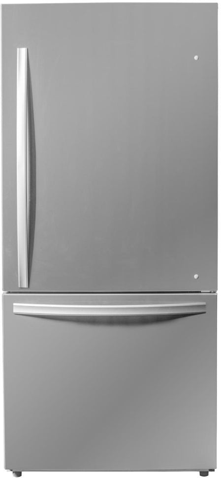 Danby - Designer 18.7 cu.ft. Bottom Mount Apartment Size Fridge in Stainless Steel - DBM187E1SSDB