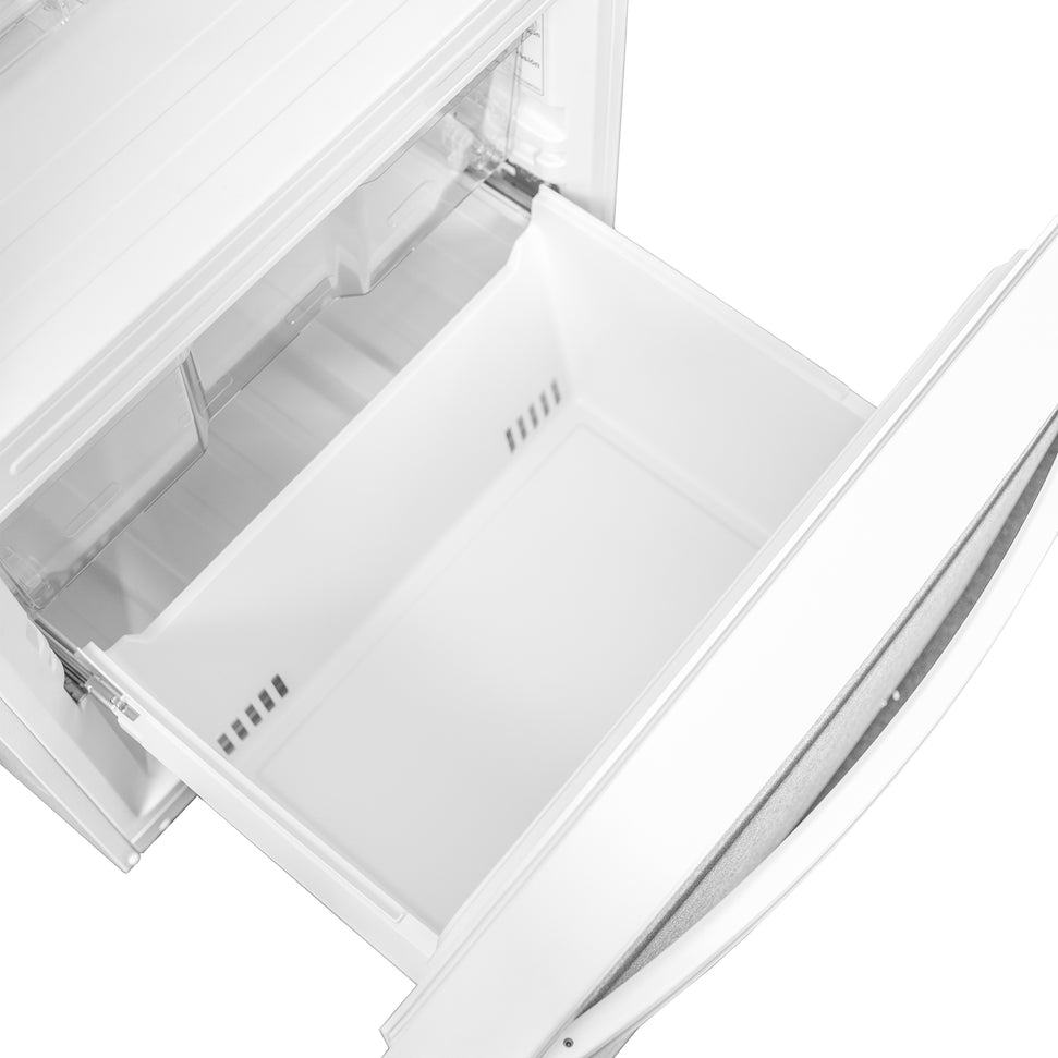 Danby - Designer 18.7 cu.ft. Bottom Mount Apartment Size Fridge in White - DBM187E1WDB
