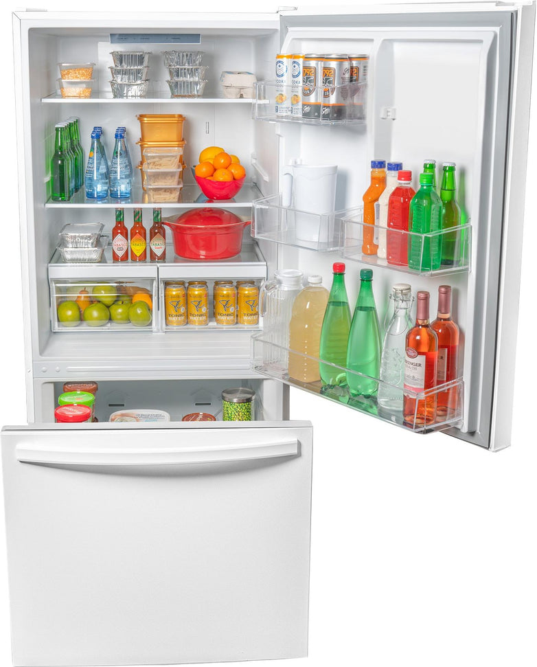 Danby - Designer 18.7 cu.ft. Bottom Mount Apartment Size Fridge in White - DBM187E1WDB