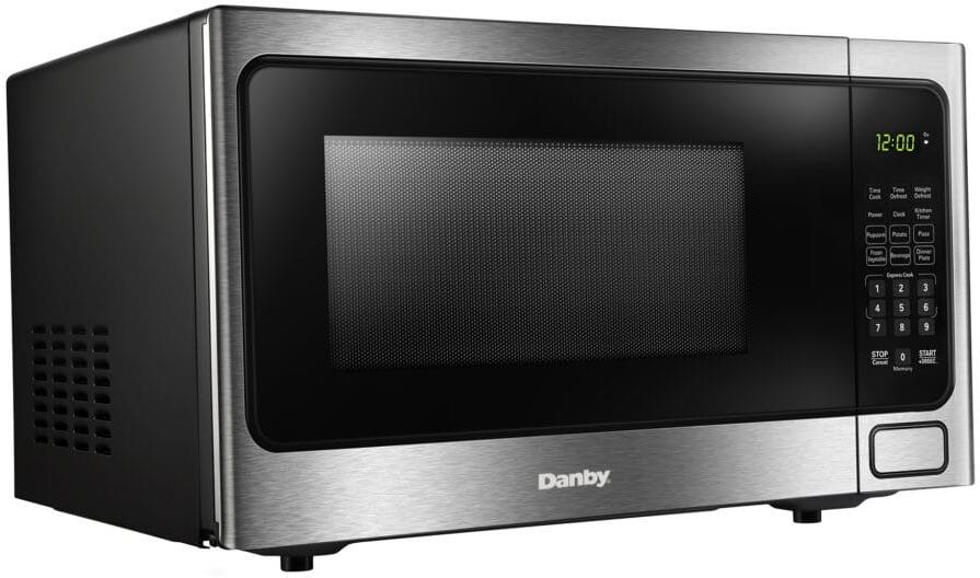 Danby - Designer 1.1 cu. ft. Stainless Steel Countertop Microwave - DDMW1126BBS