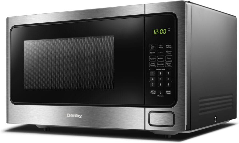Danby - Designer 1.1 cu. ft. Stainless Steel Countertop Microwave - DDMW1126BBS