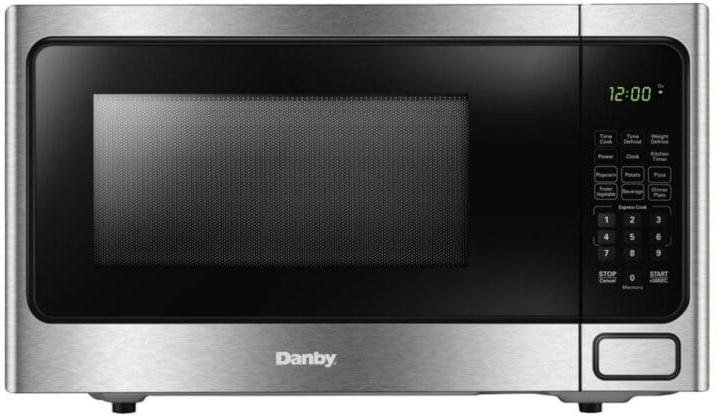 Danby - Designer 1.1 cu. ft. Stainless Steel Countertop Microwave - DDMW1126BBS