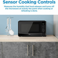 Danby - Designer 1.4 cu. ft. Sensor (Cooking) Black Microwave - DDMW01440BG1