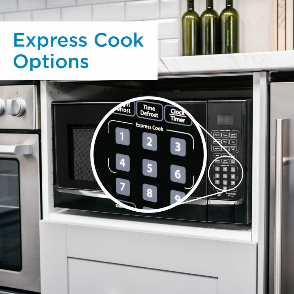 Danby - Designer 1.4 cu. ft. Sensor (Cooking) Black Microwave - DDMW01440BG1