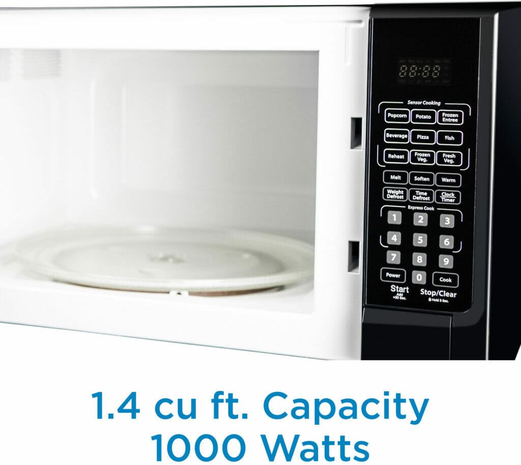 Danby - Designer 1.4 cu. ft. Sensor (Cooking) Black Microwave - DDMW01440BG1