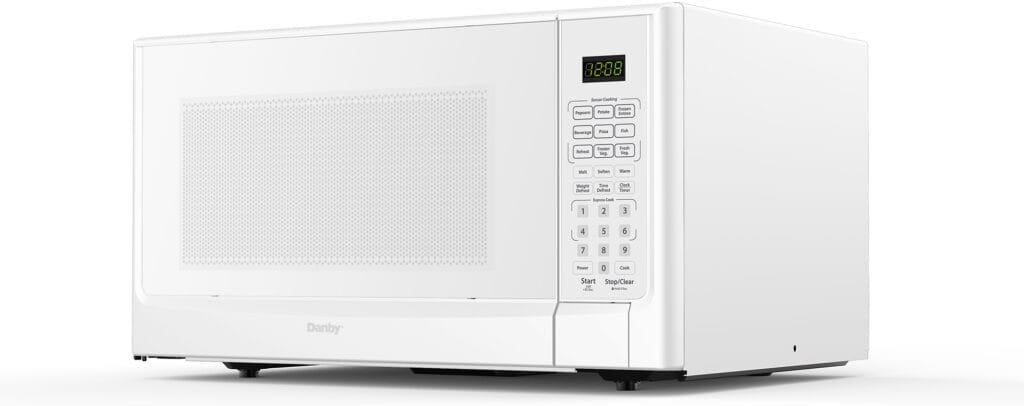 Danby - Designer 1.4 cu. ft. Sensor (Cooking) White Microwave - DDMW01440WG1