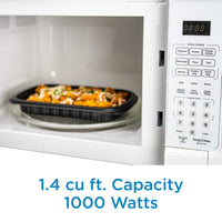 Danby - Designer 1.4 cu. ft. Sensor (Cooking) White Microwave - DDMW01440WG1