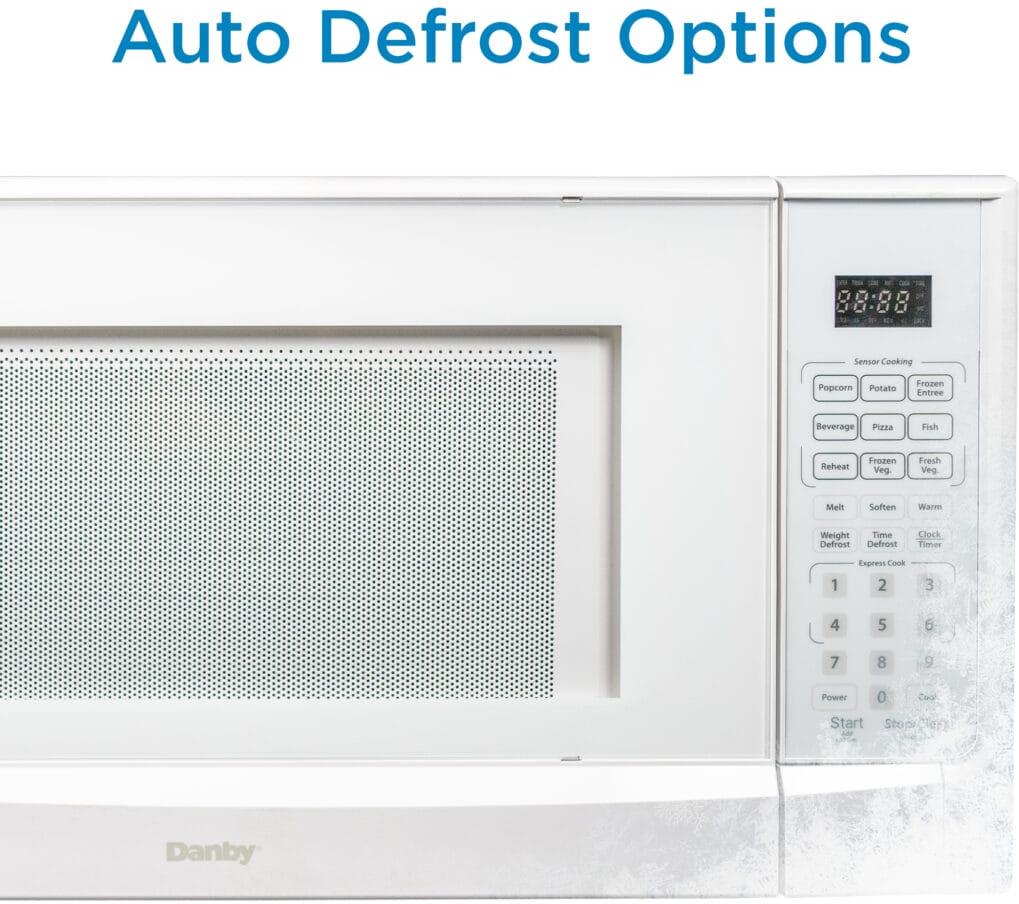 Danby - Designer 1.4 cu. ft. Sensor (Cooking) White Microwave - DDMW01440WG1