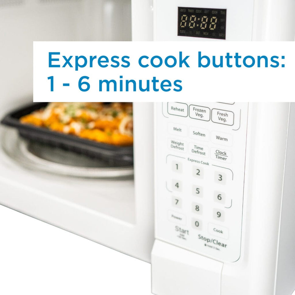 Danby - Designer 1.4 cu. ft. Sensor (Cooking) White Microwave - DDMW01440WG1