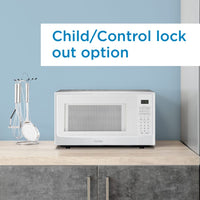 Danby - Designer 1.4 cu. ft. Sensor (Cooking) White Microwave - DDMW01440WG1