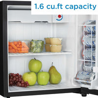 Danby - Designer 1.6 cu. ft. Stainless Steel Compact Fridge - DCR016A3BSLDD