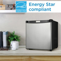 Danby - Designer 1.6 cu. ft. Stainless Steel Compact Fridge - DCR016A3BSLDD