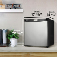 Danby - Designer 1.6 cu. ft. Stainless Steel Compact Fridge - DCR016A3BSLDD