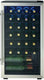 Danby - Designer 30 Bottle Free-Standing Stainless Steel Wine Cooler - DWC310BLSDD