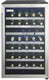 Danby - Designer 38 Bottle Free-Standing Black & Stainless Steel Wine Cooler - DWC114BLSDD