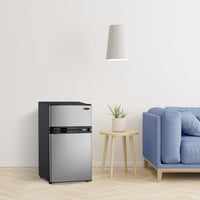 Danby - Designer 3.1 cu. ft. 2-Door Stainless Steel Compact Fridge - DCR031B1BSLDD