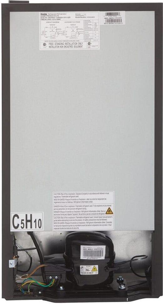 Danby - Designer 3.2 cu. ft. Black Compact Fridge - DCR032A2BDD