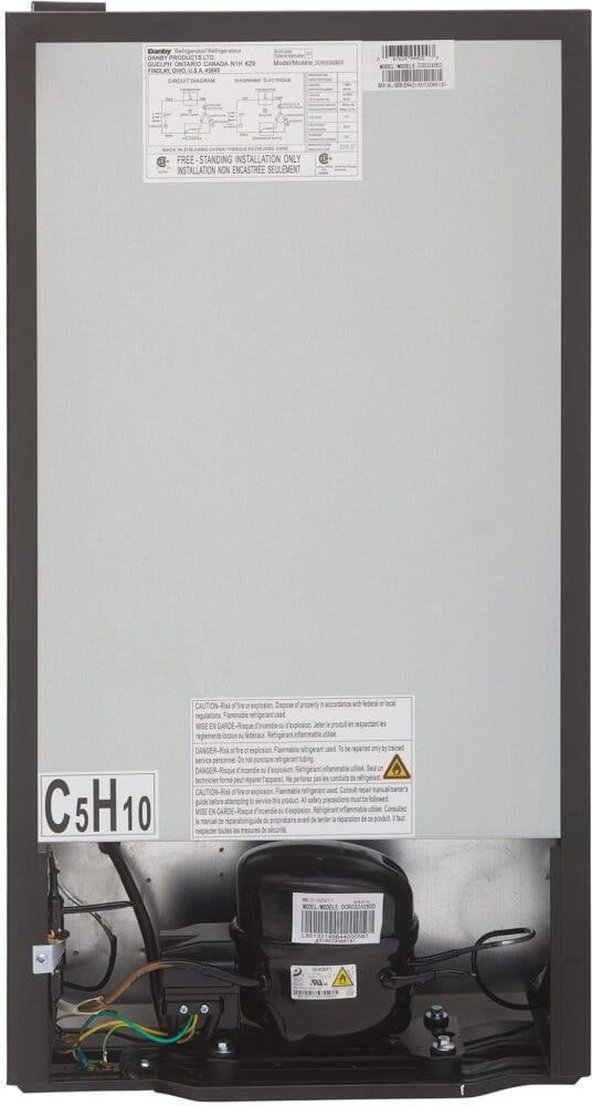 Danby - Designer 3.2 cu. ft. Black Compact Fridge - DCR032A2BDD