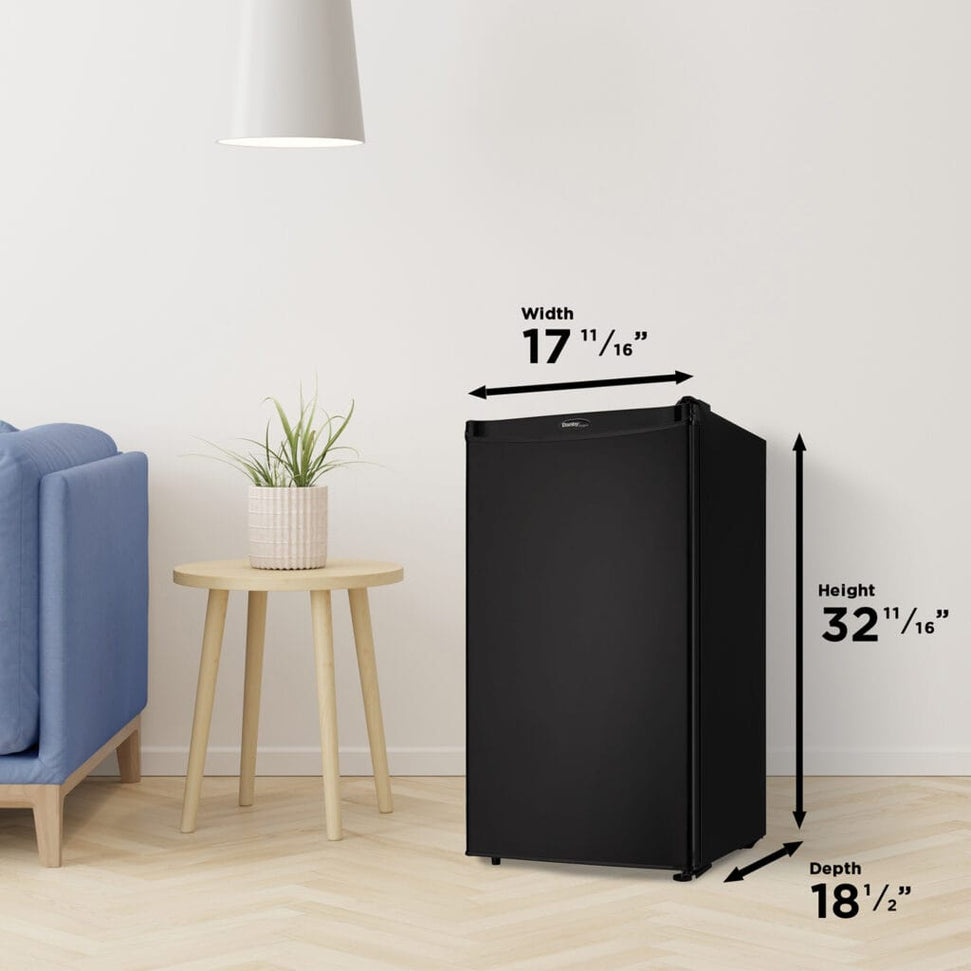 Danby - Designer 3.2 cu. ft. Black Compact Fridge - DCR032A2BDD