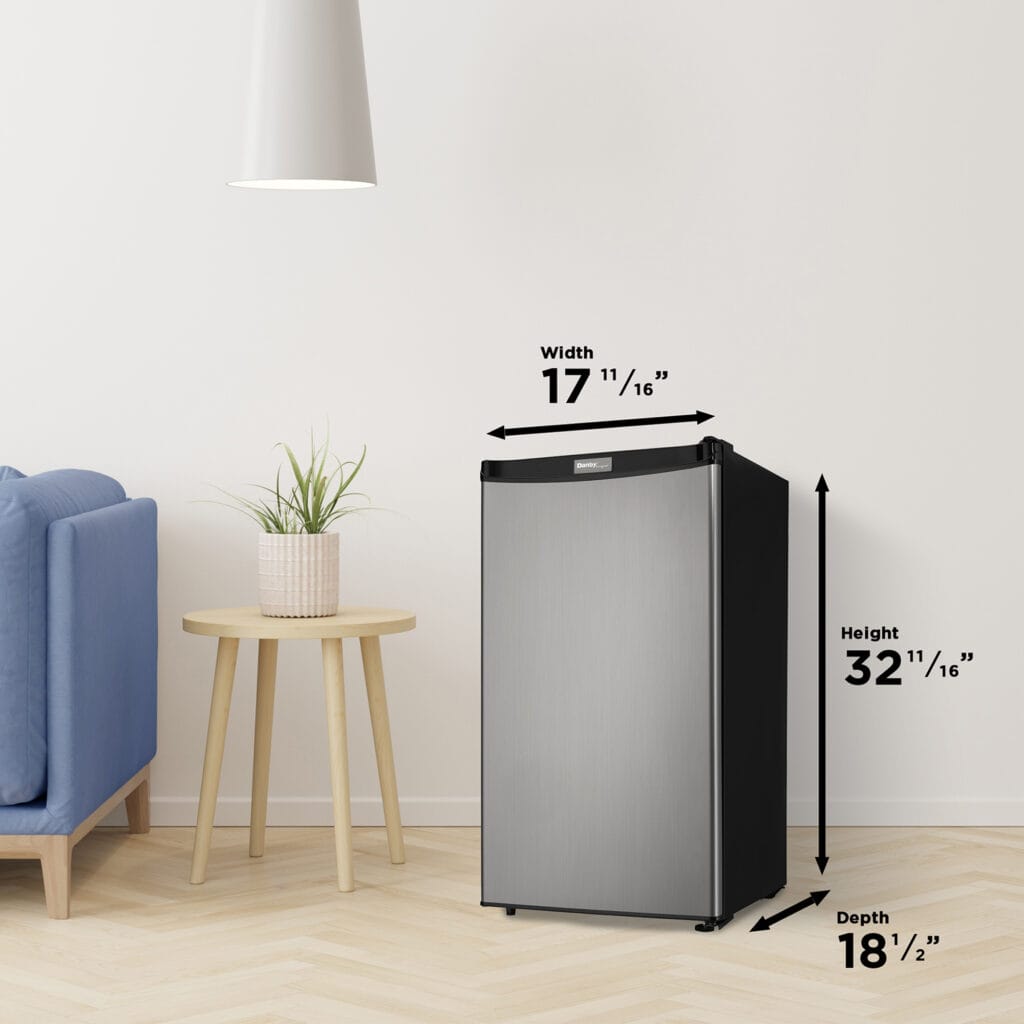 Danby - Designer 3.2 cu. ft. Stainless Steel Compact Fridge - DCR032A2BSLDD