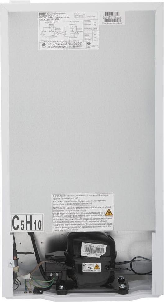 Danby - Designer 3.2 cu. ft. White Compact Fridge - DCR032A2WDD