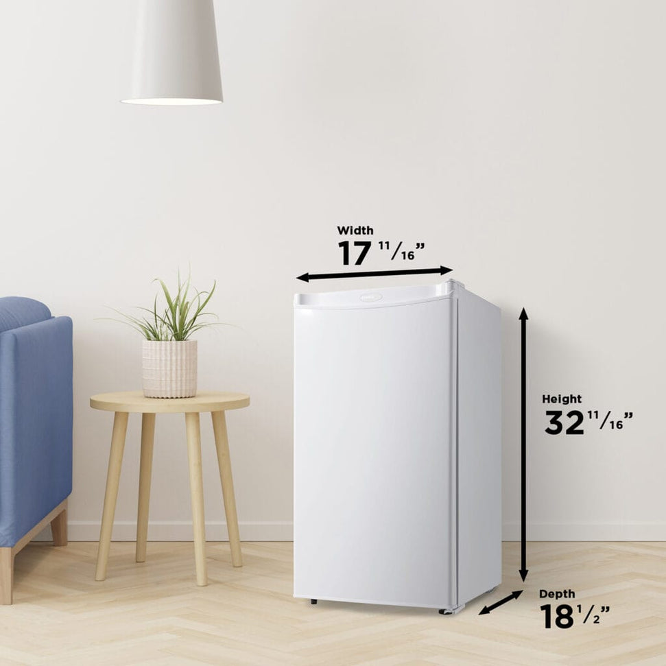 Danby - Designer 3.2 cu. ft. White Compact Fridge - DCR032A2WDD