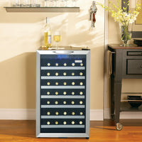 Danby - Designer 45 Bottle Stainless Steel Wine Cooler - DWC458BLS