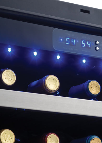 Danby - Designer 45 Bottle Stainless Steel Wine Cooler - DWC458BLS