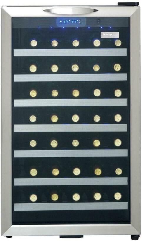 Danby - Designer 45 Bottle Stainless Steel Wine Cooler - DWC458BLS