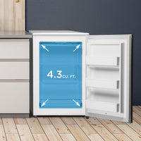 Danby - Designer 4.3 cu. ft. Upright Freezer In White - DUFM043A2WDD