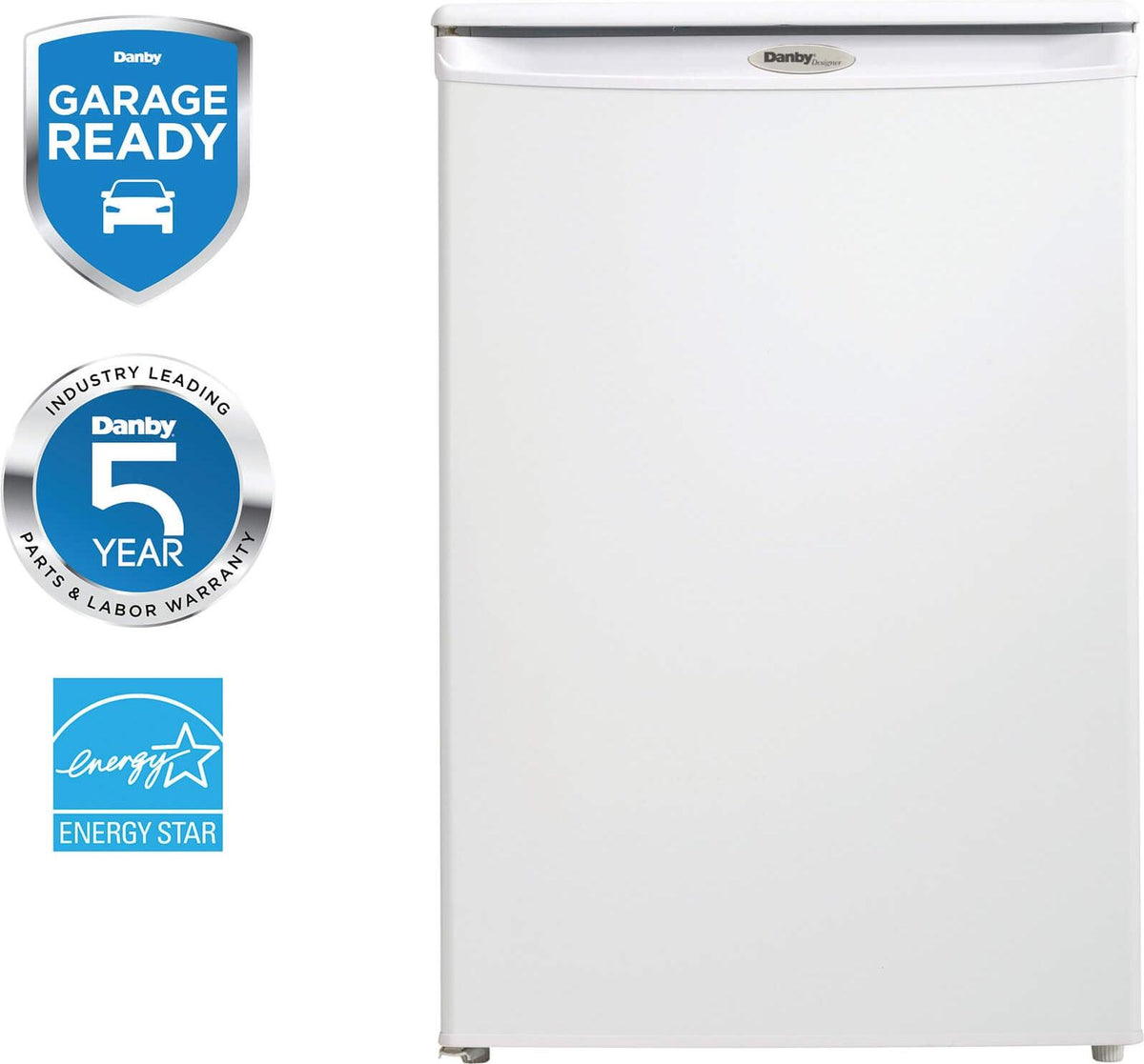 Danby - Designer 4.3 cu. ft. Upright Freezer In White - DUFM043A2WDD