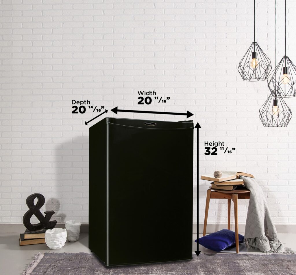 Danby - Designer 4.4 cu. ft. Black Compact Fridge - DAR044A4BDD