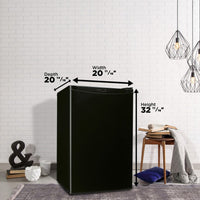 Danby - Designer 4.4 cu. ft. Black Compact Fridge - DAR044A4BDD